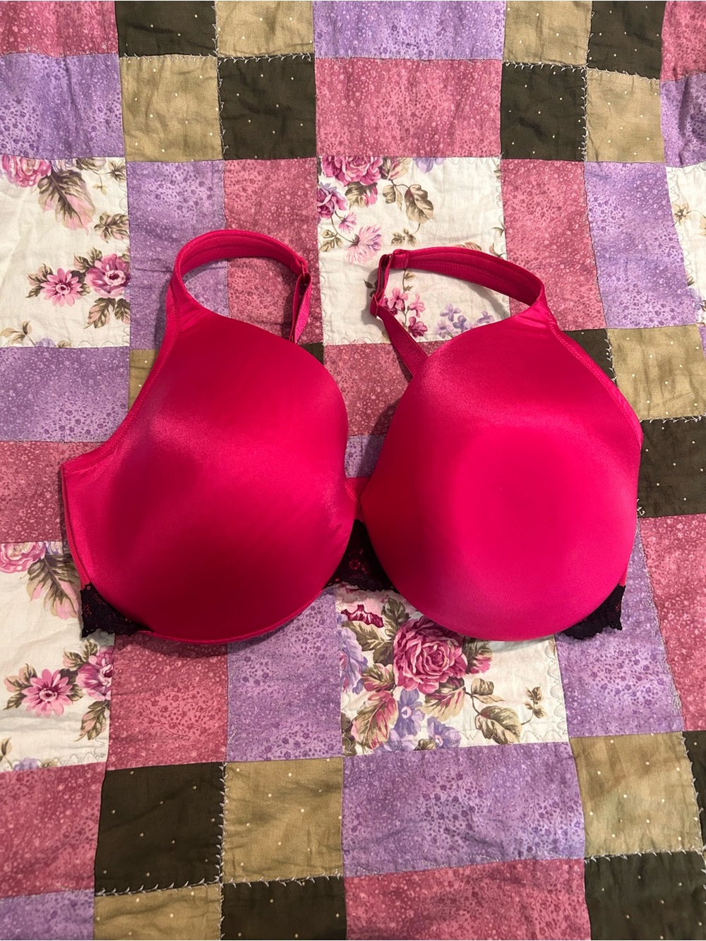 Cacique hot pink underwire bra Size 40DDD